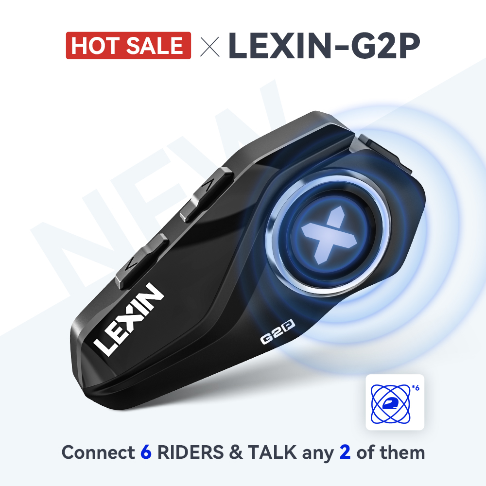 Universal Motorcycle Helmet Intercom Headset - Lexin G2P 오토바이 인터콤 헬멧 블루투스