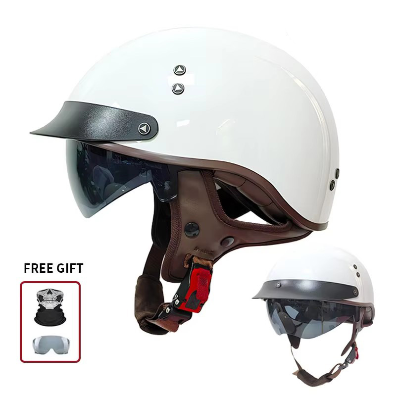 커스텀 불독 엔진 피스톤 프린트가 있는 빈티지 하프 오 - Vintage Open Face Retro Helmet 리뷰 및 가격