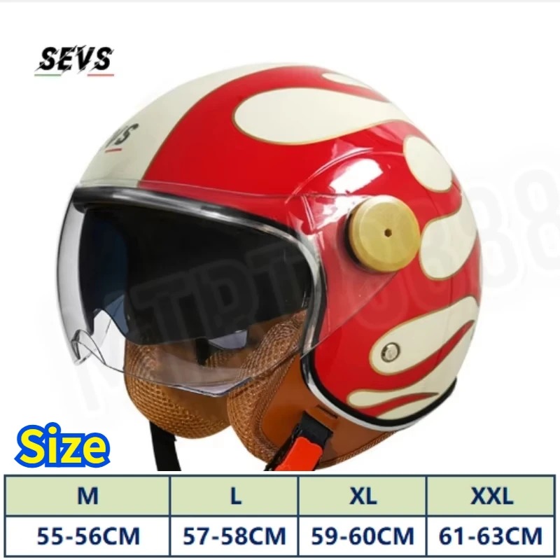 DOT 인증 오픈 페이스 3/4 오토바이 헬멧 레트로  - Vintage Open Face Retro Helmet 리뷰 및 가격