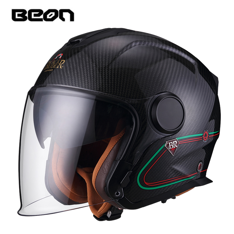 BEON BR23 탄소 섬유 3/4 오픈 페이스 오토바 - Carbon Fiber Lightweight Motorcycle Helmet 리뷰 및 가격