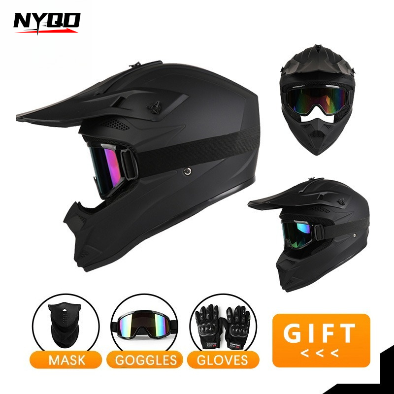 4계절용 통기성 풀페이스 모토크로스 헬멧, 성인용 오프 - Off Road Motocross Helmet Goggles Set 리뷰 및 가격
