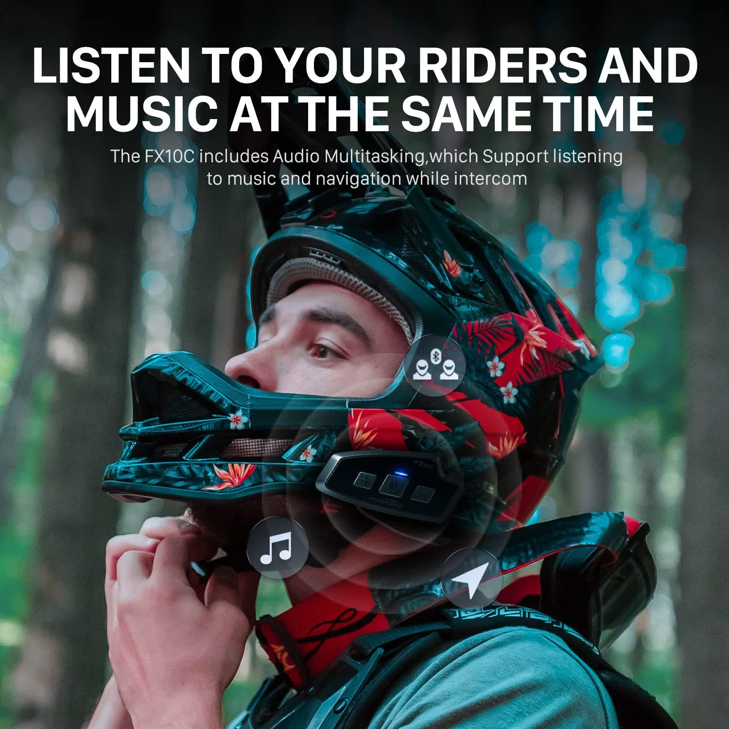 Fodsports FX 10C 오토바이 메쉬 인터콤 헬 - Universal Motorcycle Helmet Intercom Headset 리뷰 및 가격